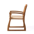 MAYEERTY KD Wooden Armchair Knock Down Design Comfortable Armrests for Living Room Reading Nook