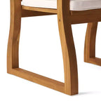 MAYEERTY KD Wooden Armchair Knock Down Design Comfortable Armrests for Living Room Reading Nook