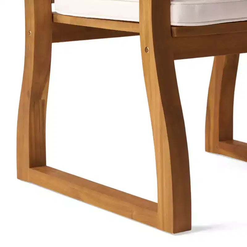 MAYEERTY KD Wooden Armchair Knock Down Design Comfortable Armrests for Living Room Reading Nook