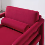 Art Leon Velvet Accent Chair, Modern Armchair for Living Room, Stylish Upholstered Single Sofa