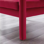 Art Leon Velvet Accent Chair, Modern Armchair for Living Room, Stylish Upholstered Single Sofa