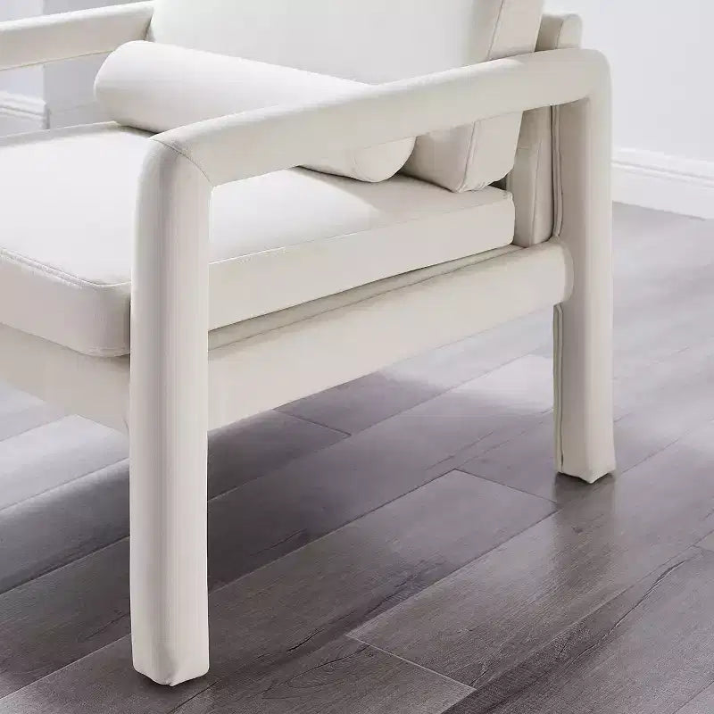 Art Leon Velvet Accent Chair, Modern Armchair for Living Room, Stylish Upholstered Single Sofa