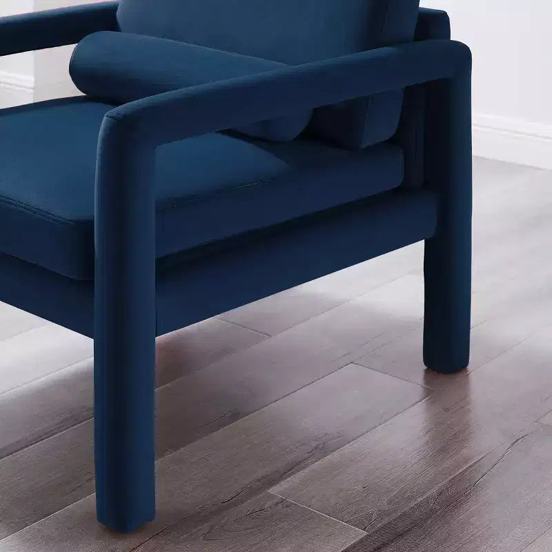 Art Leon Velvet Accent Chair, Modern Armchair for Living Room, Stylish Upholstered Single Sofa