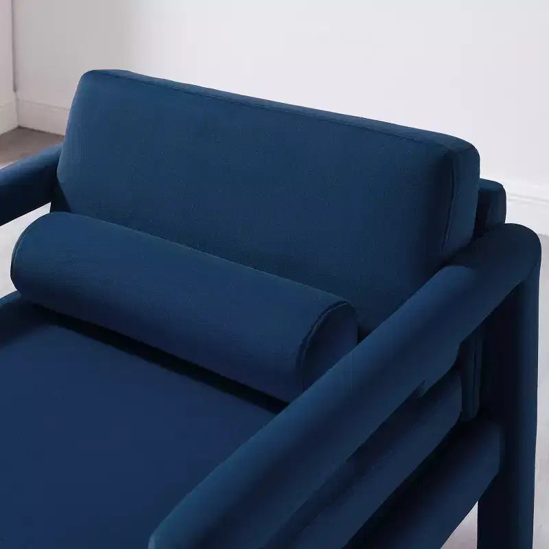 Art Leon Velvet Accent Chair, Modern Armchair for Living Room, Stylish Upholstered Single Sofa