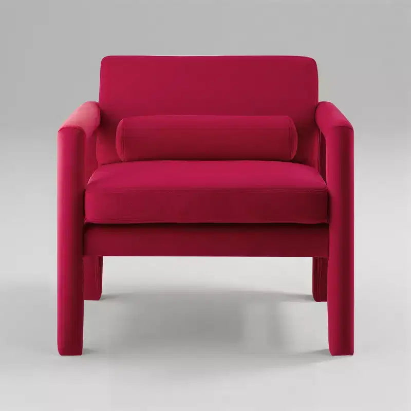 Art Leon Velvet Accent Chair, Modern Armchair for Living Room, Stylish Upholstered Single Sofa