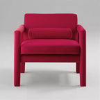 Art Leon Velvet Accent Chair, Modern Armchair for Living Room, Stylish Upholstered Single Sofa