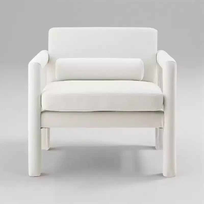 Art Leon Velvet Accent Chair, Modern Armchair for Living Room, Stylish Upholstered Single Sofa