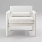 Art Leon Velvet Accent Chair, Modern Armchair for Living Room, Stylish Upholstered Single Sofa