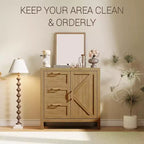 Acekool Buffet Cabinet Sideboard with Storage, Modern Accent Cabinet with Adjustable Shelves for Entryway, Living Room, Kitchen
