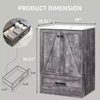Mastgoal 24 Farmhouse Bathroom Vanity with Sink, Bathroom Dresser with Large Storage Drawer