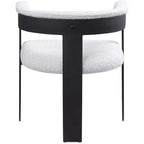Meridian Furniture,Romeo Boucle Fabric Dining Chair, Set of 2