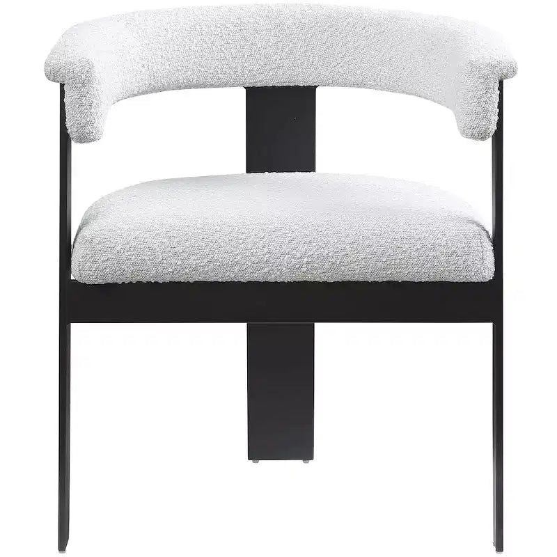 Meridian Furniture,Romeo Boucle Fabric Dining Chair, Set of 2