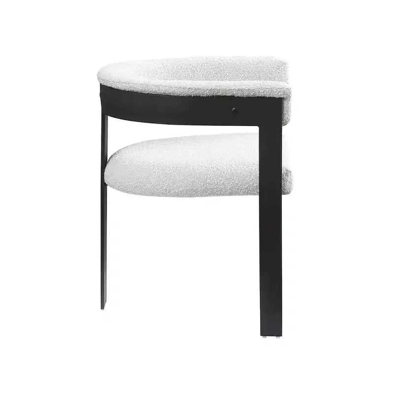 Meridian Furniture,Romeo Boucle Fabric Dining Chair, Set of 2