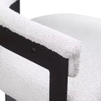 Meridian Furniture,Romeo Boucle Fabric Dining Chair, Set of 2