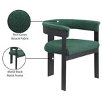 Meridian Furniture,Romeo Boucle Fabric Dining Chair, Set of 2