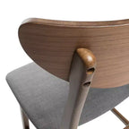 GDFStudio Cedric Mid-Century Modern Fabric and Rubberwood 23.5 Inch Counter Stool (Set of 2)