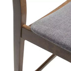 GDFStudio Cedric Mid-Century Modern Fabric and Rubberwood 23.5 Inch Counter Stool (Set of 2)
