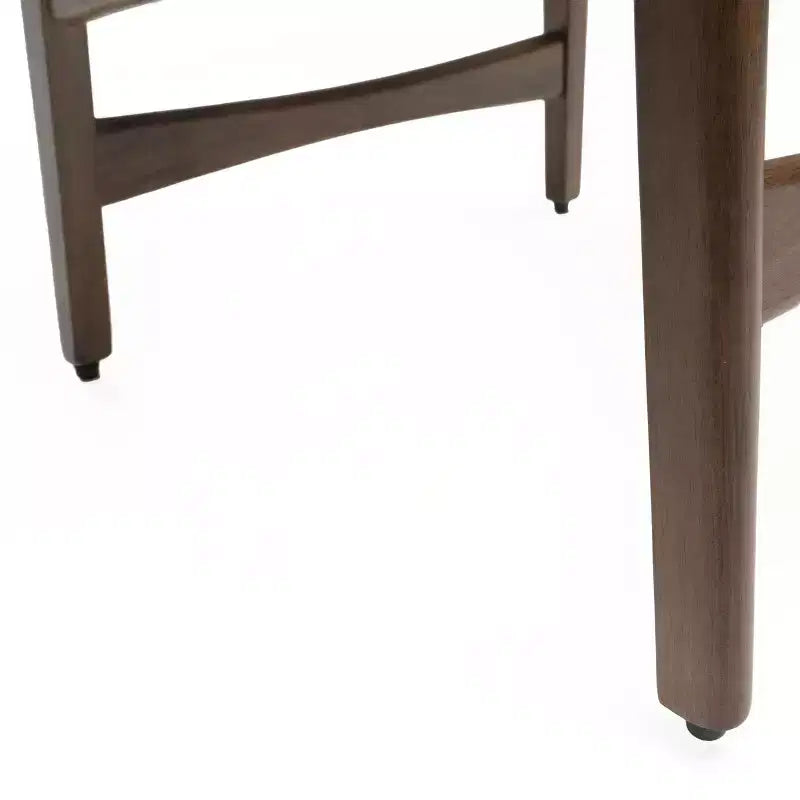 GDFStudio Cedric Mid-Century Modern Fabric and Rubberwood 23.5 Inch Counter Stool (Set of 2)