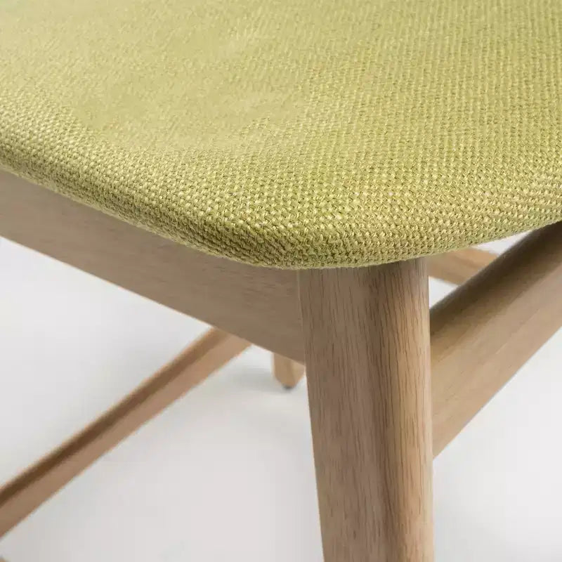 GDFStudio Cedric Mid-Century Modern Fabric and Rubberwood 23.5 Inch Counter Stool (Set of 2)