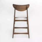 GDFStudio Cedric Mid-Century Modern Fabric and Rubberwood 23.5 Inch Counter Stool (Set of 2)