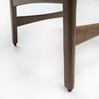 GDFStudio Cedric Mid-Century Modern Fabric and Rubberwood 23.5 Inch Counter Stool (Set of 2)