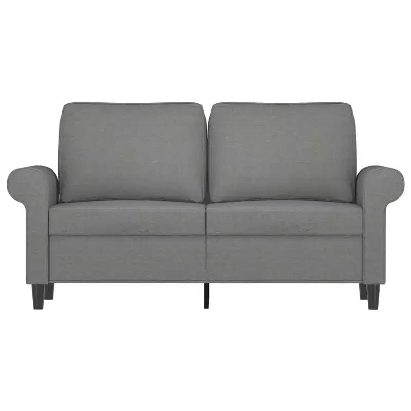 vidaXL 2-seater Sofa Dark Gray Polyester 2-seater 2-Seater Sofa