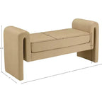 Meridian Furniture,Sloan Velvet Bench