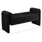 Meridian Furniture,Sloan Velvet Bench