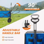Heavy-Duty All-Terrain Folding Wagon - 330 lb Capacity for Camping/Grocery Shopping