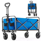 Heavy-Duty All-Terrain Folding Wagon - 330 lb Capacity for Camping/Grocery Shopping