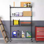 Acekool 4-Tier Adjustable Heavy Duty Steel Wire Shelving Unit, Rust-Resistant Organizer for Kitchen, Garage, Pantry, 36 L x 14 W x 54 H