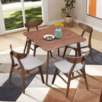 Okak Square Wooden Dining Table for 4 Kitchen Table Dining Table for Dining Room, Restaurant, Living Room