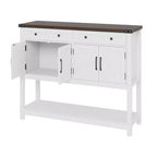 47.2inch Large Sideboard Buffet Cabinet, Farmhouse Coffee Bar Cupboard Cabinet Storage, Wood Console Table with 2 Drawers for Kitchen Living Room