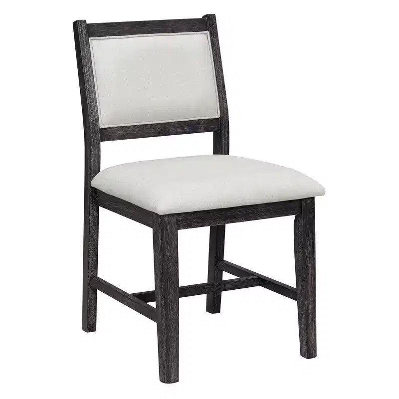 Whisen Mid-Century 7-Piece Dining Table Set for 6, Wood Table & Comfy Upholstered Chairs