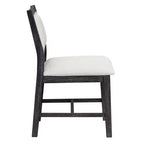 Whisen Mid-Century 7-Piece Dining Table Set for 6, Wood Table & Comfy Upholstered Chairs