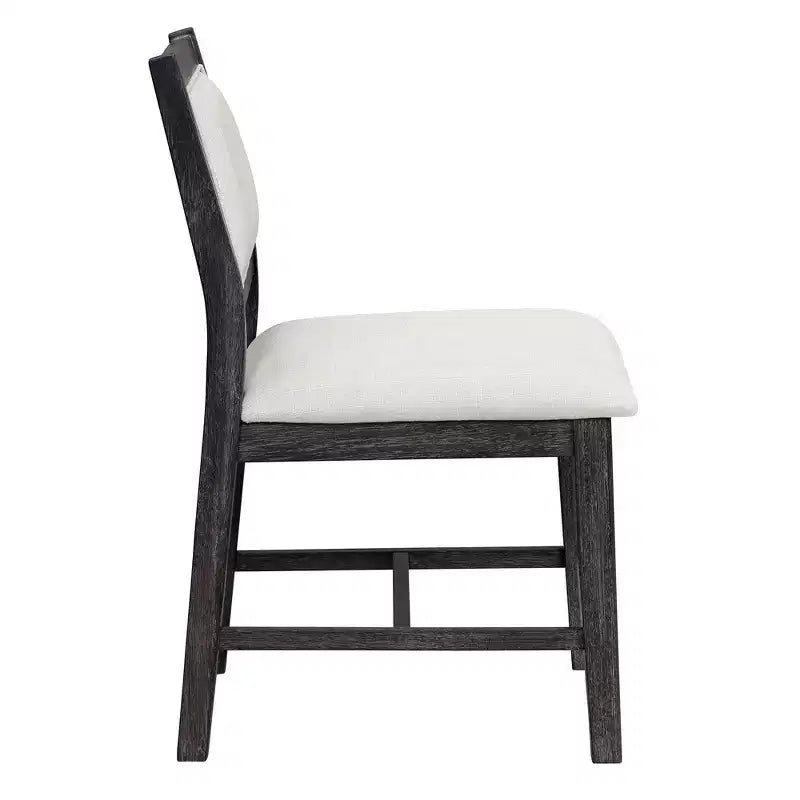 Whisen Mid-Century 7-Piece Dining Table Set for 6, Wood Table & Comfy Upholstered Chairs