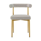 Armen Living,Shannon Dining Chair with Gold Brushed Stainless Steel