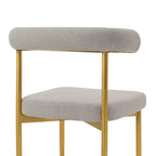 Armen Living,Shannon Dining Chair with Gold Brushed Stainless Steel