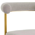 Armen Living,Shannon Dining Chair with Gold Brushed Stainless Steel