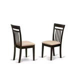 HomeStock Belmont Kitchen Table Set-Kitchen Table And Dining Chairs, Cappuccino