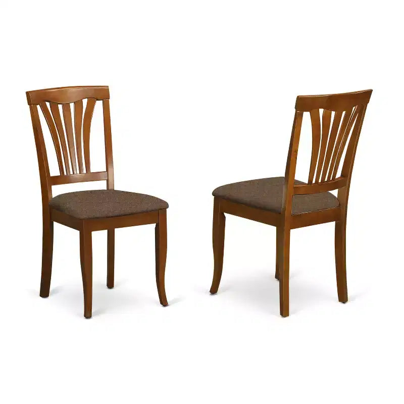 HomeStock Belmont Dining Table Set, Saddle Brown