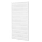 Karl Home White 10 Layers Wall Mount Nail Polish Organizer Rack with Acrylic Baffle