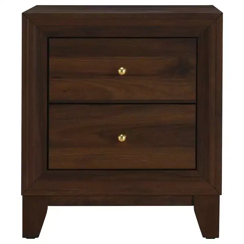 Coaster,Welsley 2-drawer Nightstand Bedside Table Walnut