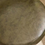 Karl Home | Ring-Shaped Wooden Back Office Chair With Foot Spikes And Wheels