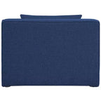 Meridian Furniture,Cube Navy Durable Linen Textured Armless Chair