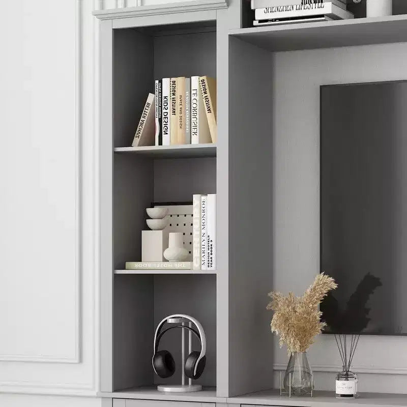 Famapy Entryway Mudroom Cabinet,Farmhouse Hallway Storage Wall Unit,Display Cabinet,Adjustable Shelves,Kitchen Pantry Organizer for Wine&Spices