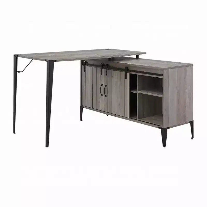 Okak Rustic Home Office Computer Desk with Storage Shelves & Drawer/Cabinet,Multifunctional Study Writing Desk with for Study,Office,Studio