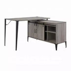 Okak Rustic Home Office Computer Desk with Storage Shelves & Drawer/Cabinet,Multifunctional Study Writing Desk with for Study,Office,Studio