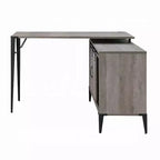 Okak Rustic Home Office Computer Desk with Storage Shelves & Drawer/Cabinet,Multifunctional Study Writing Desk with for Study,Office,Studio