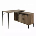 Okak Rustic Home Office Computer Desk with Storage Shelves & Drawer/Cabinet,Multifunctional Study Writing Desk with for Study,Office,Studio
